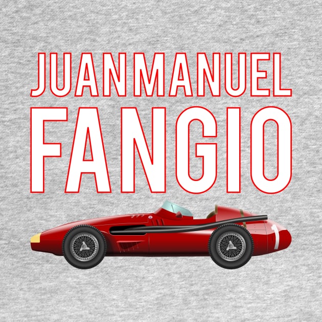 Maserati 250 F - Juan Manuel Fangio Illustration by Burro Wheel